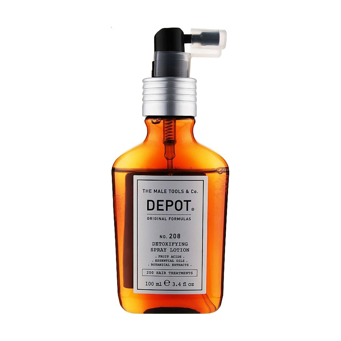 Уцінка! Чоловічий детокс спрей-лосьйон для шкіри голови Depot 208 Detoxifying Spray Lotion, 100 мл